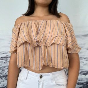 Ruffle Off the Shoulder